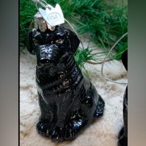 Kurt Adler Black Lab Retriever Ornament